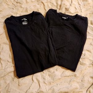 Express Crew Black T-Shirts, men's large.